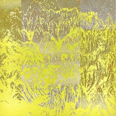 ARTIFICIAL LANDSCAPE–Neo-Geo Yellow 70.0 x 70.0cm Mixed media & Swarovski’s cut crystals on canvas 2013