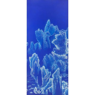 ARTIFICIAL LANDSCAPE–Utopia 4 70.0 x 160.0cm Mixed media & Swarovski’s cut crystals on canvas 2011