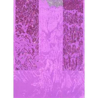 ARTIFICIAL LANDSCAPE–Negative Drawing Purple 72.7 x 53.0cm Mixed media & Swarovski’s cut crystals on canvas 2008