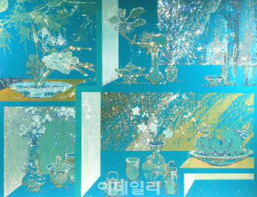 [e갤러리] 책거리, 크리스털 탐하다…김종숙 ‘인공풍경-정물화’