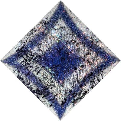 ARTIFICIAL LANDSCAPE– Double Diamond Mixed media & Swarovski’s cut crystals on canvas 2012
