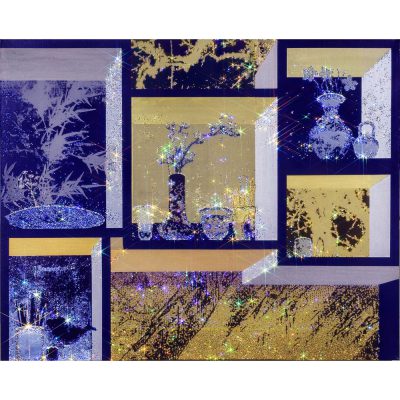 ARTIFICIAL LANDSCAPE–Still Life 1-6 Mixed media & Swarovski’s cut crystals on canvas 2018