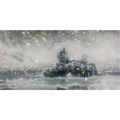 ARTIFICIAL LANDSCAPE– Luminousness 01 100.0 x 200.0 Mixed media & Swarovski’s cut crystals on canvas 2020
